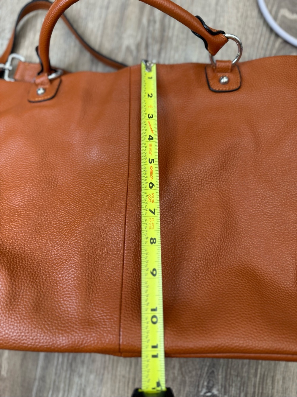 Kattee Leather Pebbled Leather Shoulder Hobo Bag - Picture 5 of 10